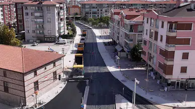 Konya Karatay'da bir cadde daha yenilendi