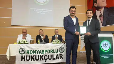 Konyasporlu Hukukçular Derneğinde bayrak değişimi