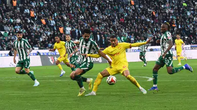 Konyaspor berabere kaldığı haftada bir sıra yükseldi