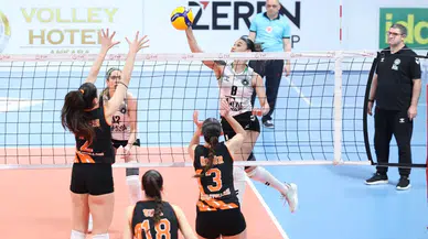 Voleybolda Ereğli Belediyespor'un nefesi yetmedi