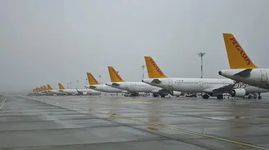 Sabiha Gökçen Havalimanı'nda uçuşlara yağmur engeli