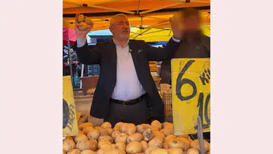 Pazar denetiminde belediye başkanından müşteriye kötü davranan esnafa tepki