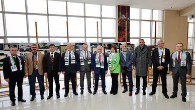 Aksaray’da Filistin’e sanatla destek! Sergi açıldı