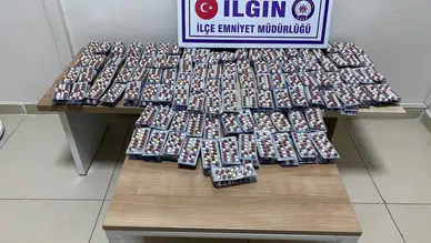 Konya’da zehir tacirlerine darbe: 40 bin hap ele geçirildi, 5 tutuklama