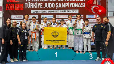 Konya'nın minik judocularından büyük başarı! Türkiye Şampiyonası'ndan 8 madalya