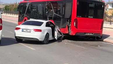 Konya’nın yeni açılan caddesinde kaza