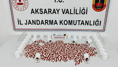 Aksaray’da uyuşturucu operasyonu: Bin 728 sentetik ecza ele geçirildi