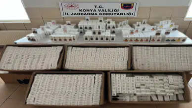 Konya’da jandarmadan kaçak parfüm operasyonu: 2 bin 500 adet ele geçirildi