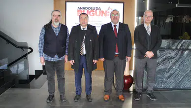 Selçuk Üniversitesi yöneticilerinden Anadolu'da Bugün'e ziyaret