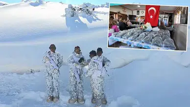 Hayırseverlerin ördüğü 200 bere, Mehmetçik’e teslim edildi