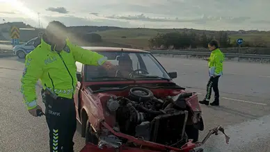 Konya’da trafik kazası! 2 kişi hastaneye kaldırıldı