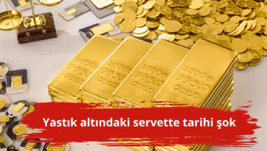 Yastık altındaki servette tarihi şok