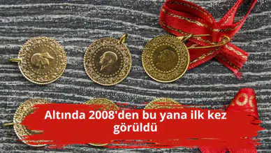 Altında 2008'den bu yana ilk kez görüldü