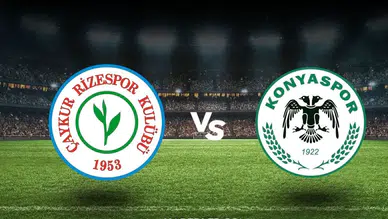 Rizespor - Konyaspor maçı Canlı (3-2)