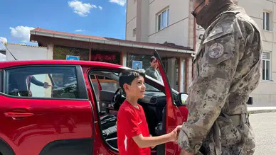 Konya’da şehidin oğluna duygusal sürpriz!