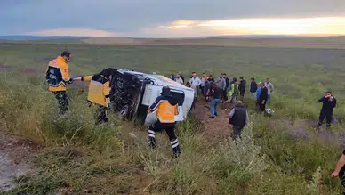 Konya yolunda feci kaza! 1 ölü, 7 yaralı