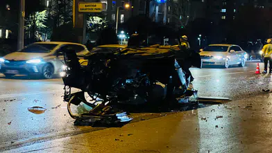 Konya'da hurda yığınına dönen araçtaki yolcu kurtarılamadı