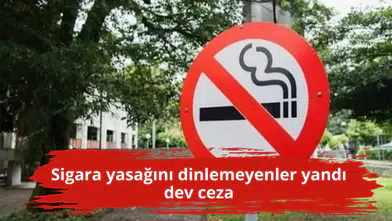 Sigara yasağını dinlemeyenler yandı dev ceza