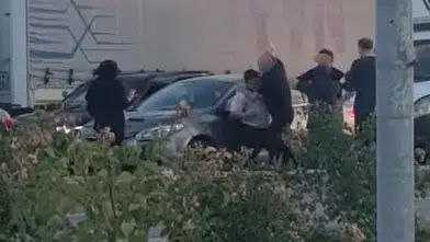 Konya'da trafikte yumruklu kavga