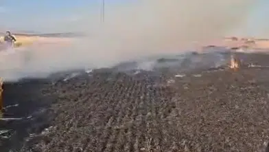 Konya’da çiftçinin bir yıllık emeği kül oldu!