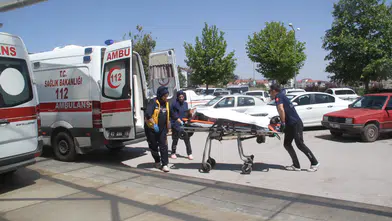 Konya'da kontrolden çıkan ticari araç araziye savruldu!