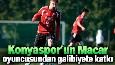 Konyaspor'un Macar oyuncusundan galibiyete katkı