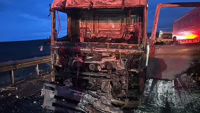 Konya’da tır kabini alevlere teslim oldu