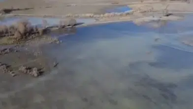 Konya’nın kuruyan gölü su tutmaya başladı