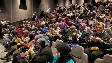 Yoğun katılım! Konya'da 'örgü sinema' etkinliği yapıldı