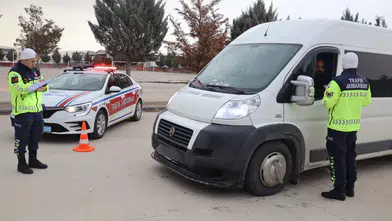 Aksaray’da okul servislerine jandarma denetimi başladı