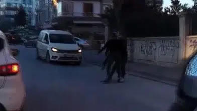 Konya'da trafikte kavga! Yumruklar konuştu