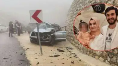 Konya yolunda acı kaza! Doktor çiftin kızları öldü