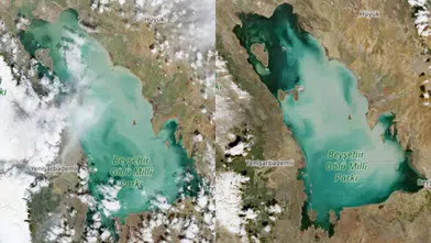 Bir yılda büyük fark! Beyşehir Gölü’nün uydu görüntüsü sevindirdi