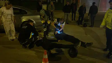 Karaman'da kontrolden çıkan motosiklet devrildi!