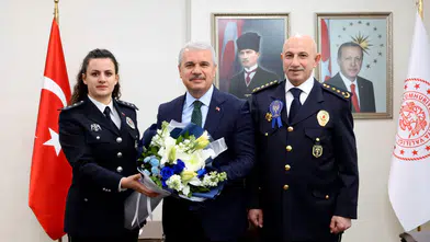 Polis Haftası'nda Konya Valisi Akın, Emniyet Müdürü Yüksek'i ağırladı