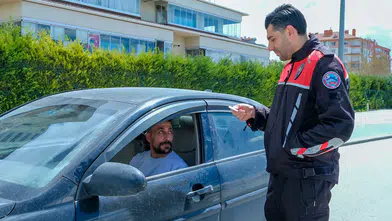 Konyasporlu futbolcular polis üniformaları giyerek farklı birimlerde görev aldı