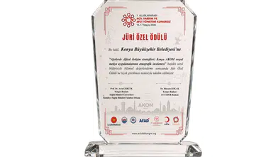 Konya AKOM’a uluslararası kongrede ödül