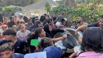 Gazze’de Konya’nın merhamet kazanları kaynıyor