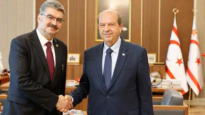 Konya Milletvekili Erdem, KKTC Cumhurbaşkanı Tatar ile görüştü
