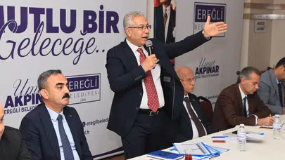 Ereğli’nin geleceği bu toplantıda şekilleniyor: Başkan Akpınar muhtarlarla buluştu