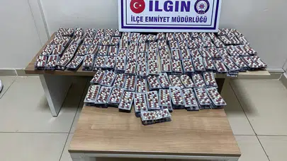 Konya’da zehir tacirlerine darbe: 40 bin hap ele geçirildi, 5 tutuklama