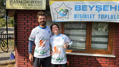Beyşehir Bisiklet Evi’nin yeni konukları Fransa’dan