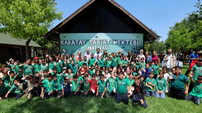 Konya'da çocuklar sınıfı doğaya taşıdı! 9 bin öğrenci katıldı