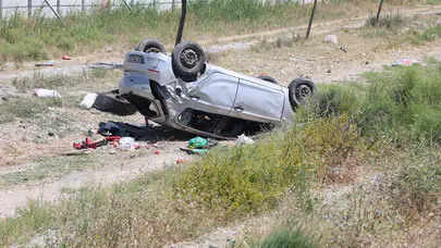 Şarampole takla attı! Konya'daki kazada 8 yaşındaki çocuk yaşamını yitirdi