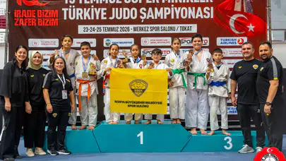 Konya'nın minik judocularından büyük başarı! Türkiye Şampiyonası'ndan 8 madalya