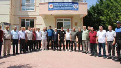 Konya Emniyet Müdürü Polis Emeklileri Derneği'ni ziyaret etti