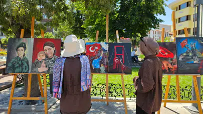 Konya'da NEÜ öğrencilerinden 15 Temmuz’a özel sergi