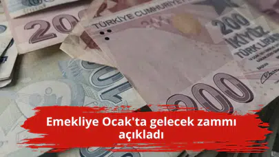 Emekliye Ocak'ta gelecek zammı açıkladı