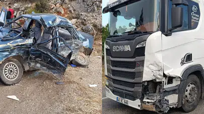 Konya’da tır ile otomobil çarpıştı: 1 ölü, 1’i ağır 3 yaralı