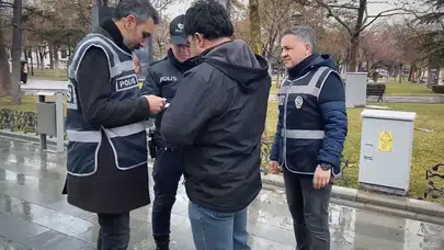 Konya polisi sahaya indi! Kuş uçurtmıyor